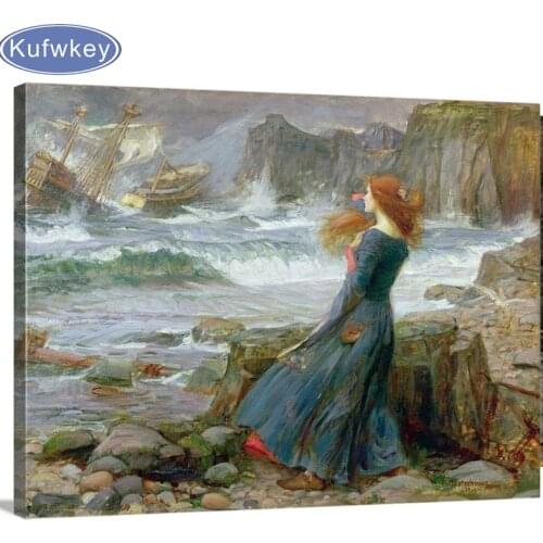 DIY 5D Diamond Painting John William Waterhouse-beauty Diamond Mosaic Cross Stitch kits Diamond Embroidery Full Rhinestones