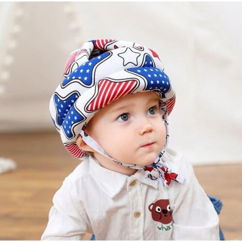 Safety Toddler Helmet Head Protection Cap For Walking Crawling Crash Baby Anti-collision Hat Soft Comfortable Cotton Adjustable