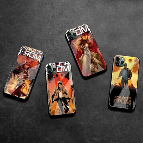 Major Grom Phone Case Tempered Glass For iPhone 12 Pro Max Mini 11 Pro XR XS MAX 8 X 7 6S 6 Plus SE 2020 cover
