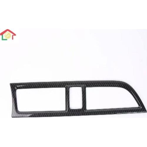 For KIA K2 2017 1PC High Quality Carbon Fiber ABS Chrome Car Air Conditioning Vent Cover Trim Car Styling Accessories