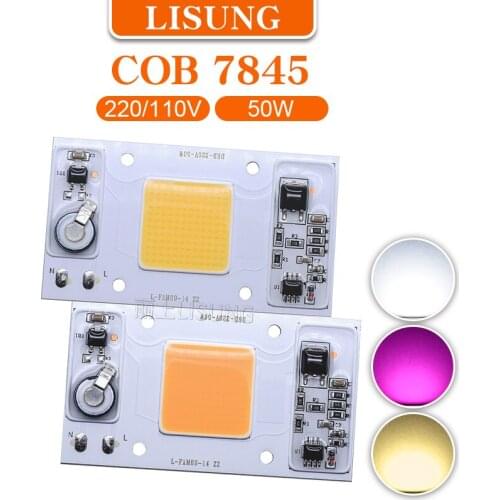 Led Grow Cob Chip 7845 Phyto Lamp Full Spectrum 220v 110v High Power 50w For Indoor Plant Seedling Grow Flower Growth Lighting