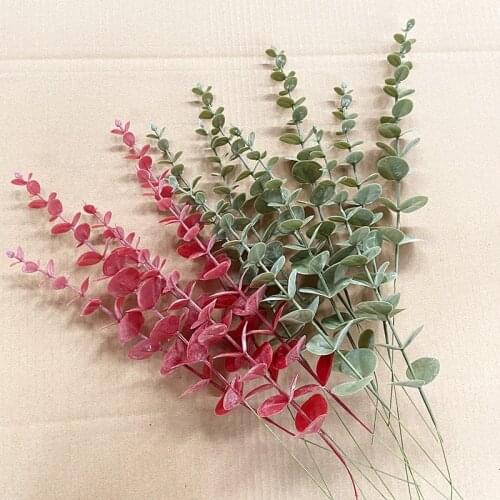 1 Piece Simulation Eucalipto Branch Single Artificial Eucalyptus for Wedding Shooting Prop Home Decoration