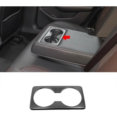 Stainless Steel For Mazda 3 2019 2020 Accessories Car Rear Water Cup Frame Decoration Cover Trim Sticker Car Styling 1pcs