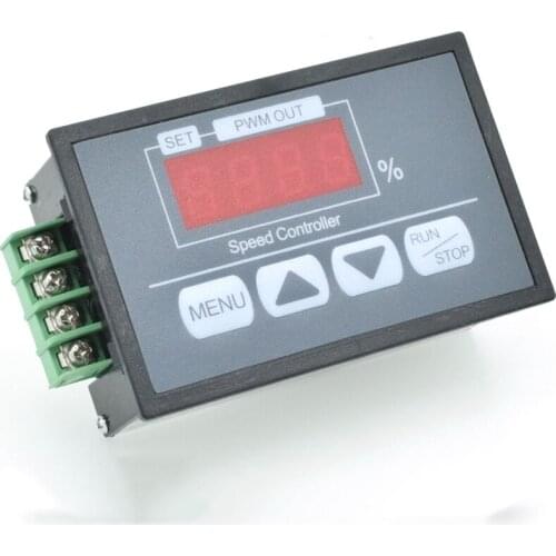 Button speed controller Digital display percentage tachometer DC motor slow start slow stop controller 6V12V60