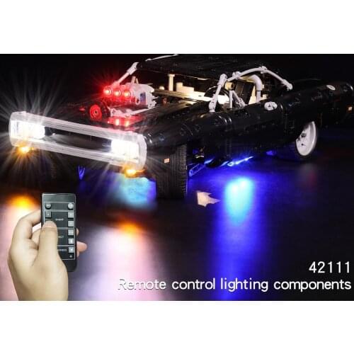 LED Light Kit For 42111 Doms Charger The Furious (LED Included Only, No blocks)