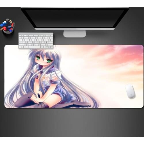Innocent Girl Anime Mousepad High-end Game Mouse Pad Big Player Mouse Pad Game Desktop Pad Laptop Keyboard Big Play Mousepad