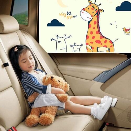 Magnetic window side window sunshade UV cartoon animal curtain summer net automatic window sun visor sunshade protective film