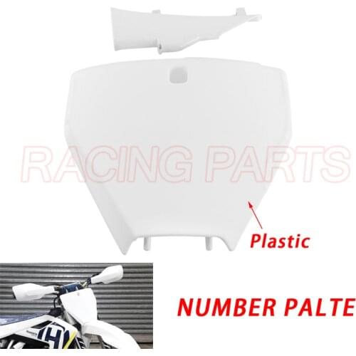 Motorcycle Plastic Front Number Plate For Husqvarna FC250 FC350 FC450 2016 2017 2018 FX350 FX450 TC125 TC250 TX300 FS450 17 18