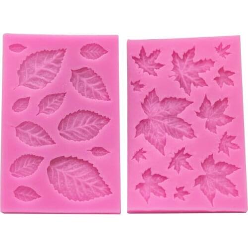 The New Maple Leaf Fondant Baking Silicone Mold DIY Baby Birthday Party Chocolate Cake Candy Decoration Mould