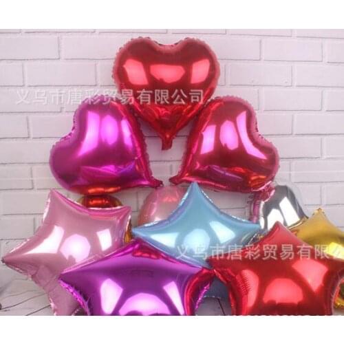 Party Favors Best price 18 five-pointed star aluminum balloon aluminum foil balloon decoration balloon aluminum balloon