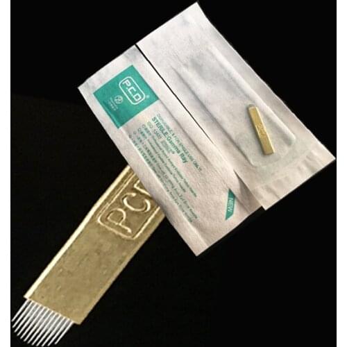 PCD 12 U Shape Microblading Needles Permanent Makeup Tattoo Blade for Manual Pen 3D Embroidery Eyebrow Copper Hard Pin 500pcs