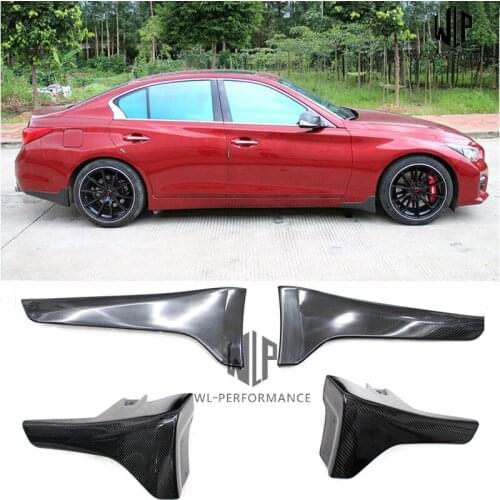 Q50 High quality Carbon fiber Front rear Fenders Car Styling For Infiniti Q50 Q50L Car Body Kit 2014-UP
