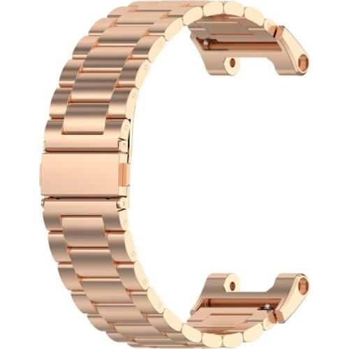 Replacement Watch Strap For Huami Amazfit T-Rex A1918 Smart Watch Parts DelicateThree Beads Steel Belt Wristband