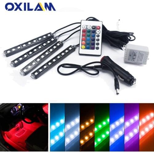 LED Strip RGB Atmosphere Lamp Car Interior Ambient Light for Seat Leon fr Ibiza 6l 6j Altea Cordoba Toledo with Remote Control