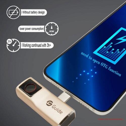 Air Thermal Imaging Camera Anti-peep Temperature Detection Thermal Imager Camcorder for Smartphone Type-C Android / IOS