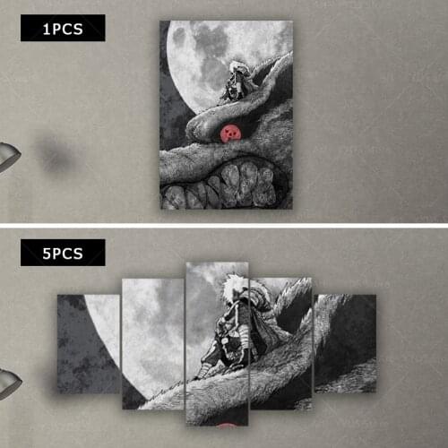 Uchiha madara kyubi anime fan art poster living room home wall decorative canvas painting art print