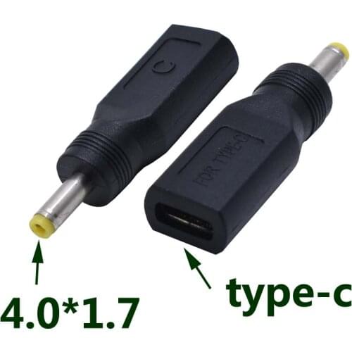 USB Type C Female Jack to Dc 4.0mm x 1.7mm Male Power Charger Converter Adapter Connector for Lenovo ideapad 100 110 710S 310