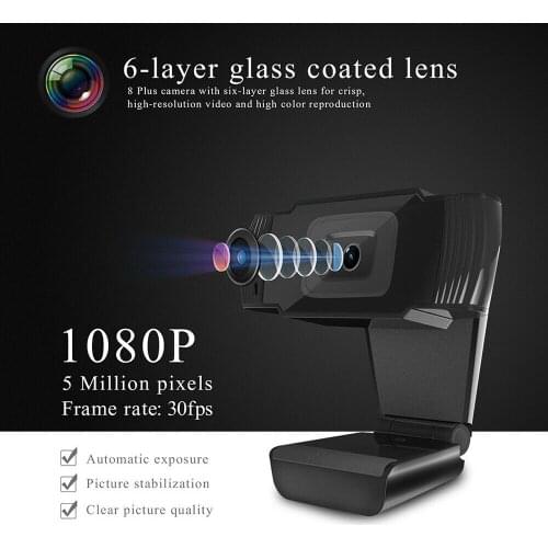 1080P Webcam Digital USB Full HD Camera with Microphone Auto Focus Video Recorder USB Web Cam Widescreen Video Accessories