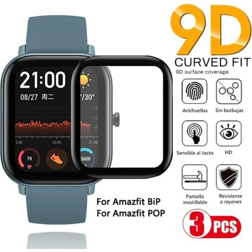 9D Tempered Soft Glass Watch Film For XiaoMi HuaMi Amazfit BiP S U Pro Screen Protector For XiaoMi HuaMi Amazfit GTS 2 2E 2 Mini