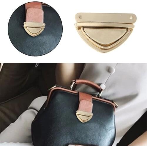 Triangle Shape Clasp Turn Lock Twist Locks for DIY Handbag Shoulder Bag Purse