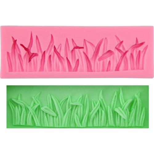 Green Grass Candy Mold Cake Decoration Moulds Fondant Chocolate Silicone Baking Molds Fondant Cake Decoration Tools Molds