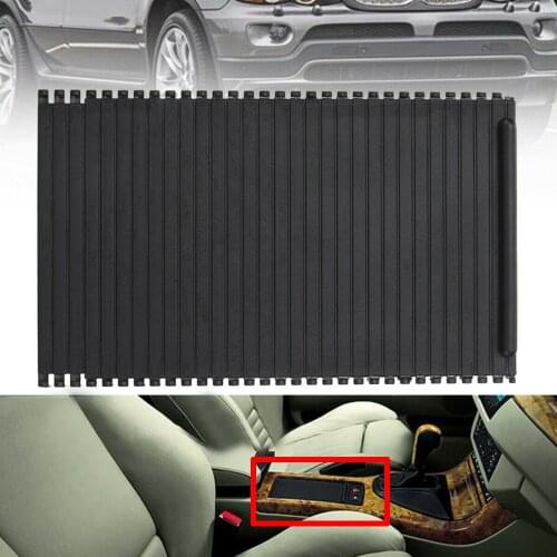 1pc Car Center Console Roller Shutter Cover High Quality Interior Decorative Cover Accessories Fit For BMW X5 E53 2000-2006