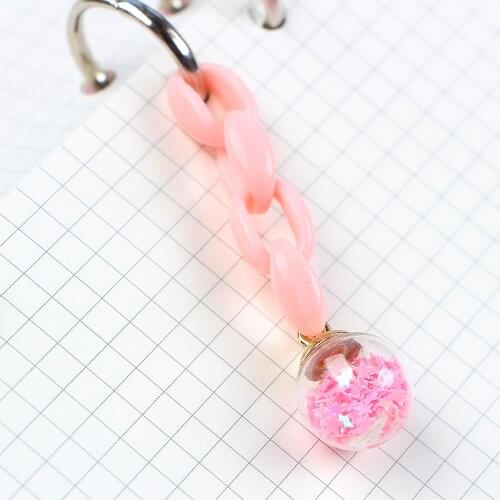 1 Pcs Kawaii Creative Sequin Hanging Ornament Bookmark Planner Notebooks Accessories Stationery Supplies