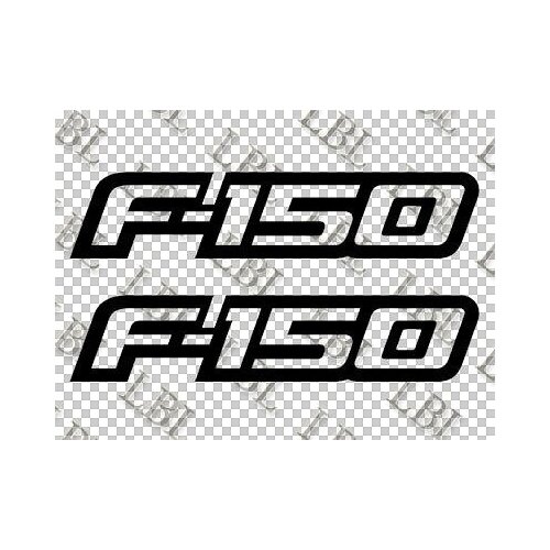 For (2Pcs) 2x Ford F-150 hollow car window body vinyl decal sticker 002