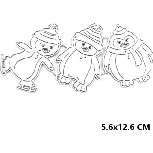 2021 Snowman Metal Cutting Dies DIY Scrapbooking Paper Photo Album Crafts Knife Mould Cards Embossing Mold Stencils for Decor