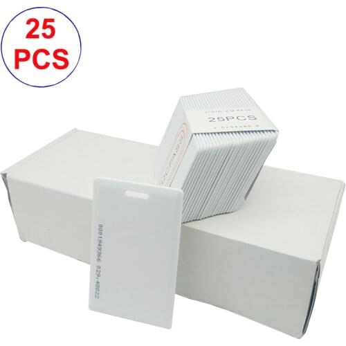 25PCS 1.8mm Thick Read Only TK4100 Proximity 125Khz RFID Card