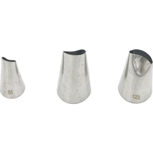 3pcs Flower Petal Icing Piping Nozzles Cupcake Cake Decorating Tips Peony Chrysanthemum Pastry Cream Nozzle Baking Accessories