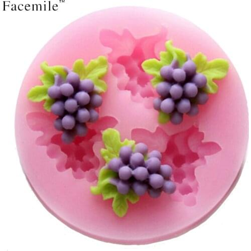 3D Grape Shape decoration silicone mold cake decoration chocolate decorating mould soap mold kitchen cooking baking tools 50-06