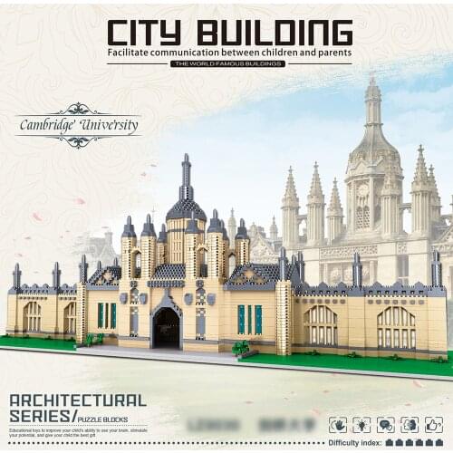 4799Pcs Cambridge University UK Building Blocks DIY Educational Toys Famous Architecture Micro Bricks for Kids Adults