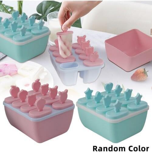 6 Cell Ice Cream Tools Frozen Ice Cream Lolly Juice Maker Pop Mold Mould Popsicle Yogurt Ice box