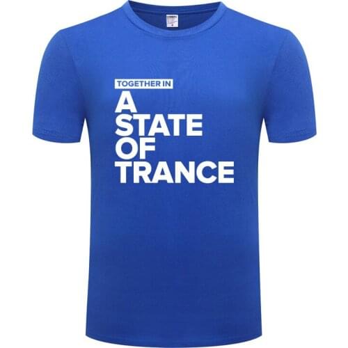 Armin Van Buuren Together In A State of Trance T Shirts Men Hip Hop Short Sleeve O Neck Cotton Man T-Shirt Cool Streetwear Tees
