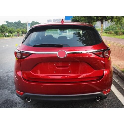 Car Accessories for Mazda CX-5 CX5 KF 2017 2018 2019 2020 ABS Chrome Rear Trunk Lid Garnish Cover Trim 2pcs