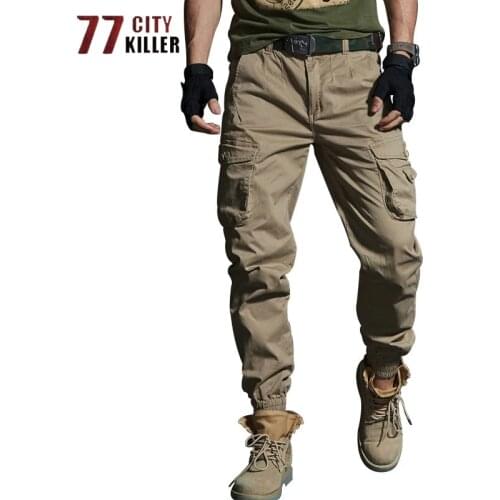 Multi-pocket Cargo Pants Men Classic Wear-resistant Cotton Trousers Male Quality Windbreaker Slim Work Joggers Plus Size 28-38