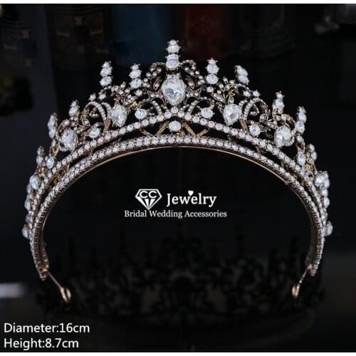 CC Tiaras and Crowns Wedding Hair Accessories for Women Jewelry Headband Hairband Party Headwear Baroque Fashion Jewellry xy424