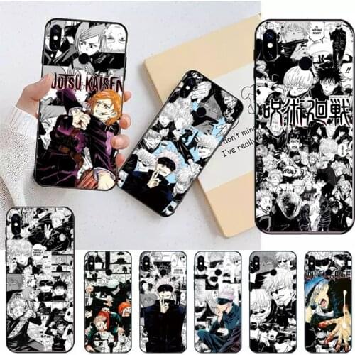 Jujutsu Kaisen anime Phone Case For Xiaomi Redmi note 7 8 9 t max3 s 10 pro lite coque funda shell cover