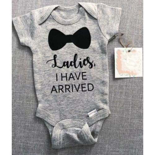 Newborn Infant Baby Boy Summer Clothes Short Sleeve Romper Toddler Boys Cotton Letter Jumpsuit Outfit