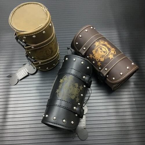 For Harley Sportster XL883 XL1200 Universal Motorcycle Saddlebag Model Side PU Leather Luggage Saddle bag Storage Tool Pouch