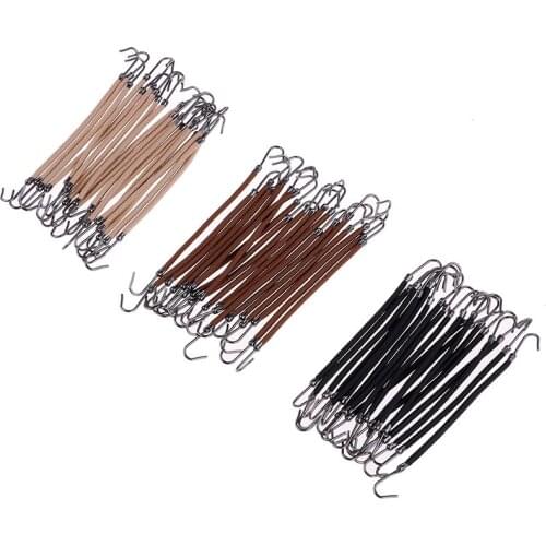 Hot 20Pcs Elastic Clips Ponytail Hooks Headband Hair Claw Hair Clips Rubber Bands Hair Braid Hair Thick/Curly Hair Styling Tools