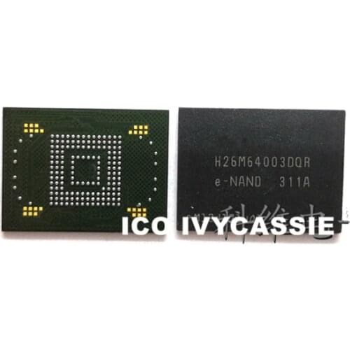 H26M64003DQR eMMC 32GB NAND Flash Memory IC Chip BGA169 Soldered Ball Pins