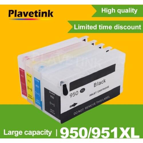 Plavetink 950 951XL Cartridge For HP 950 951 XL Printer Cartridges Work for Officejet Pro 251dw 276dw 8100 8600 8610 Printer