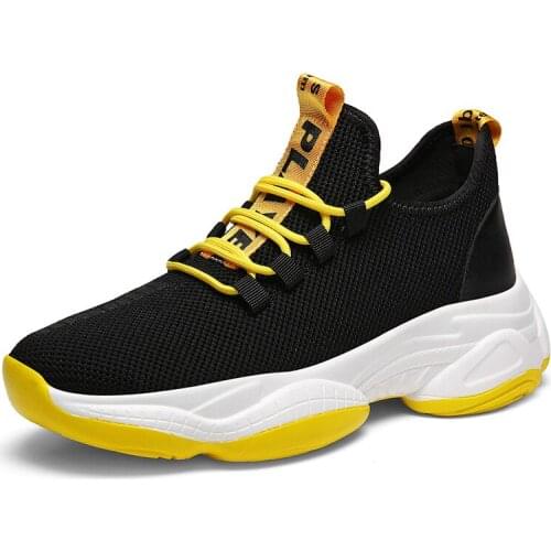 Couple Sneakers Men Women Running Shoes Lightweight Height Increasing Atheltic Training Footwear Casual Mesh Walking Tenis Shoes