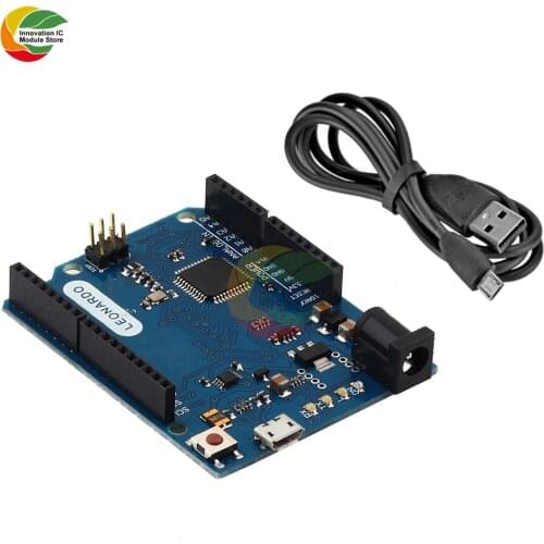 Ziqqucu Leonardo R3 Micro Atmega32u4 Pro Development Board with Micro USB Cable for Arduino 3.3V 5V IO Port