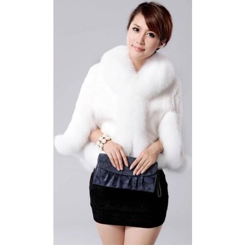 Plus Size S-XXXL autumn and winter new imitation fox fur cloak coat stitching fur Slim fox fur coat wj1148 free shipping