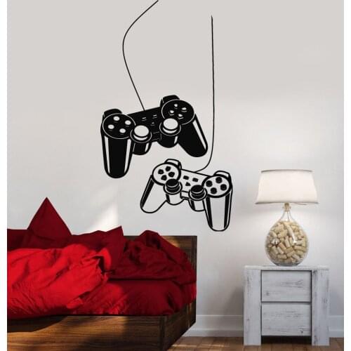 Wall Stickers for Kids Nursery Wall Decal Gamer Video Game Play Room Personalized Name Stickers Wall Decal for InteriorLX257