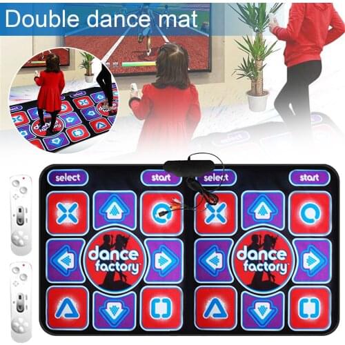 New Dancing Mat Home Indoor Ground Decor Double User Wireless Dance Mat Game With 2 Remote Controller For PC TV Dropshipping