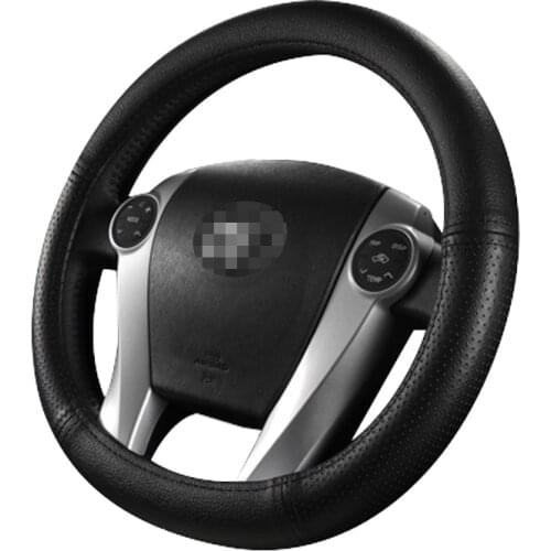PVC leather Steering Wheel Covers for Oval cover for Toyota Prius 30 Prius AQUA Other Sports Braiding cover for steering wheel